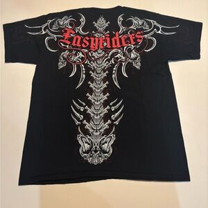 2000s easy riders Y2K affliction style shirt